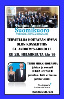 Suomikuoron konsertti 20.2. 2019
